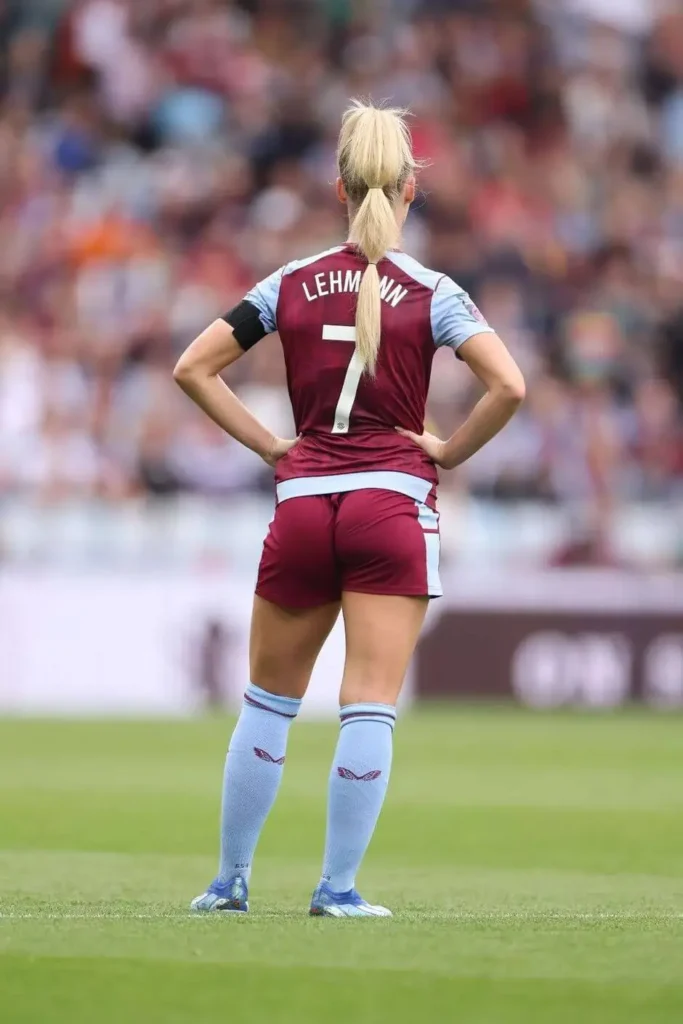 Alisha Lehmann's Sweaty Aston Villa Jersey Causes Commotion