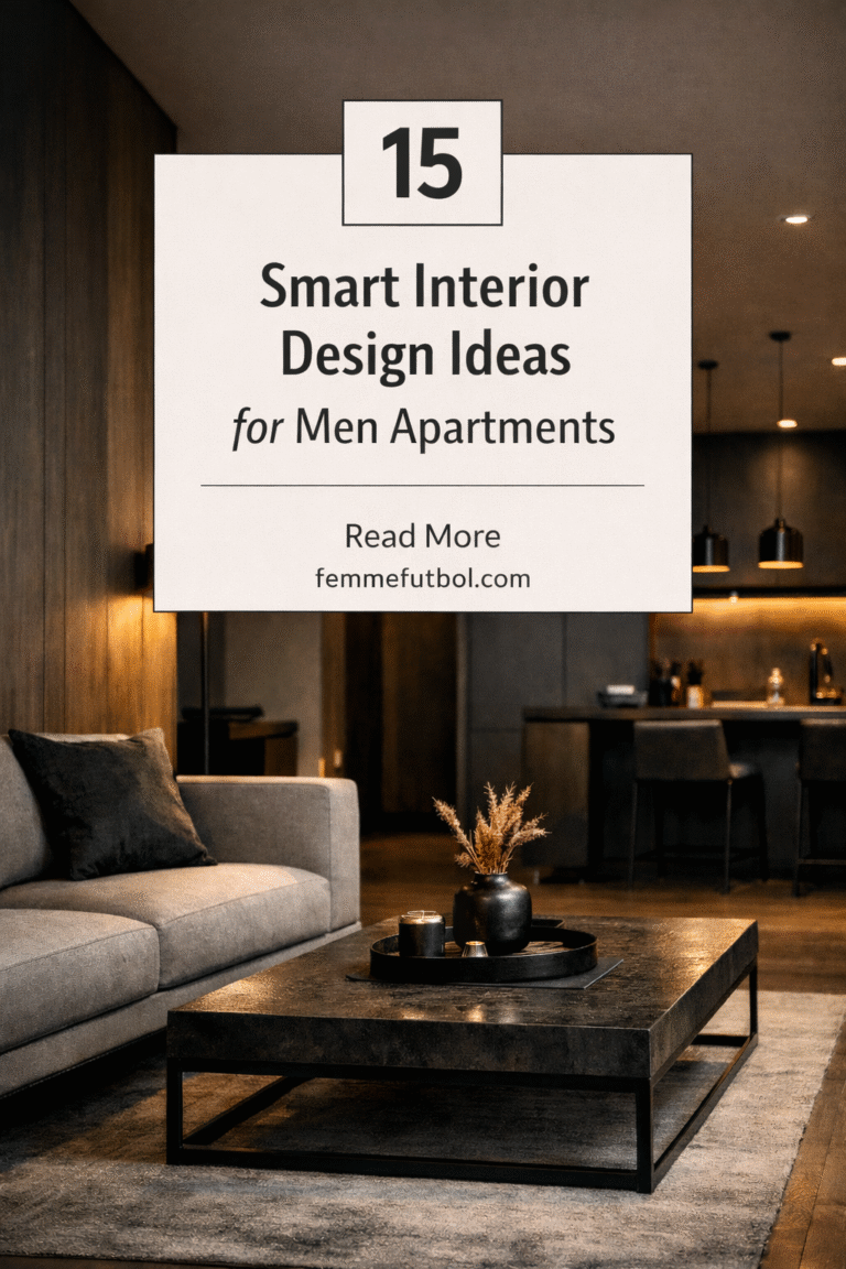Interior Design Ideas for Men Apartments